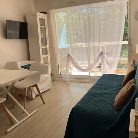 Flat With Swimming Pool Close To The * 아르카숑